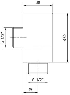 Шланговое подключение E.C.A. Minimal 102126634C1EX чёрный